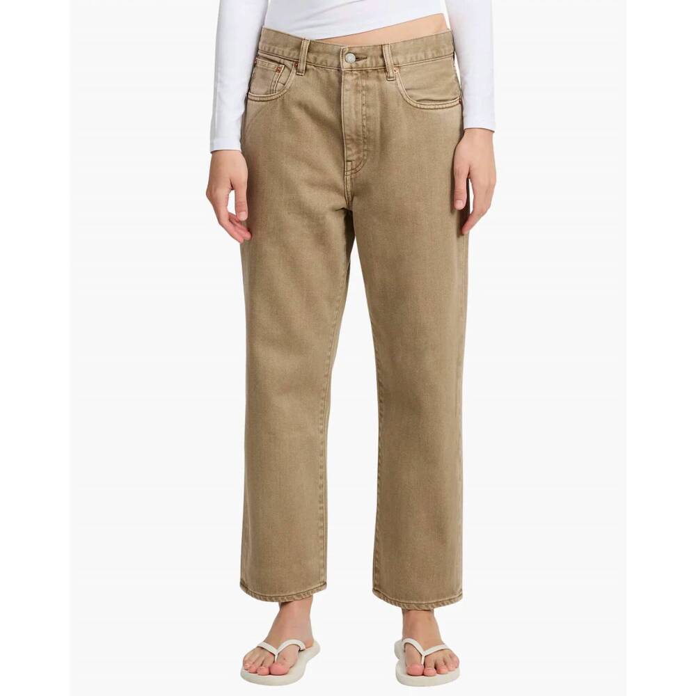NEW DENIMIST lucy boyfriend jean in worn khaki